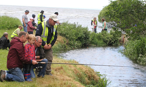 Children at the Put and Take Fishery